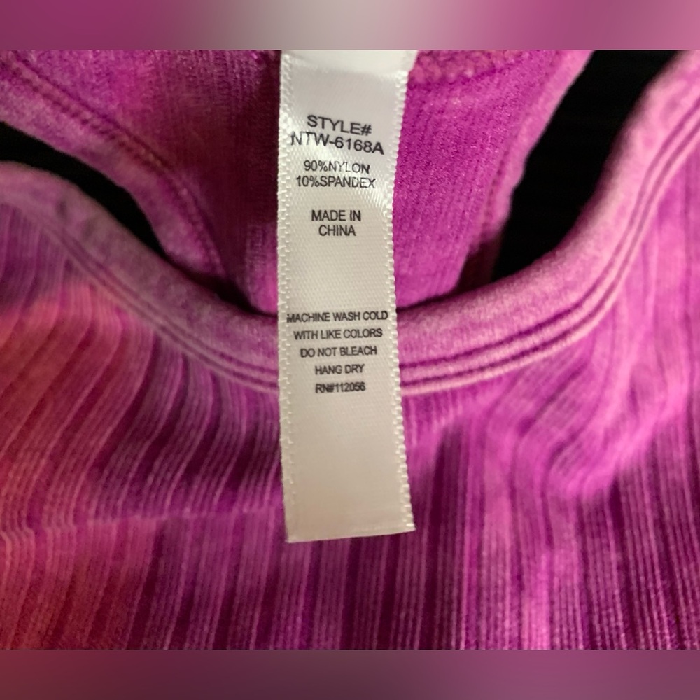 Zenana Fuchsia Ribbed Tank - Picture 3 of 6
